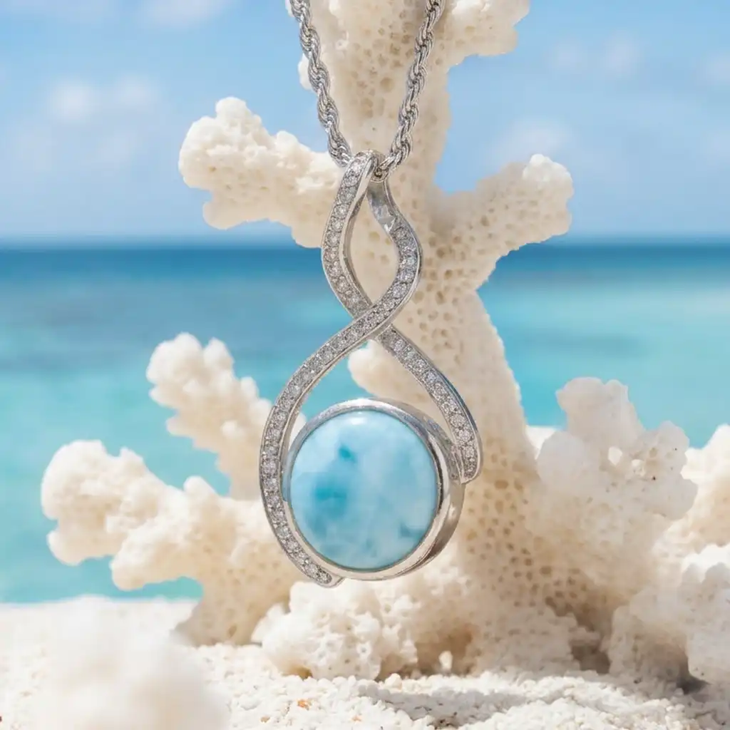 Larimar Adella Sapphire Necklace