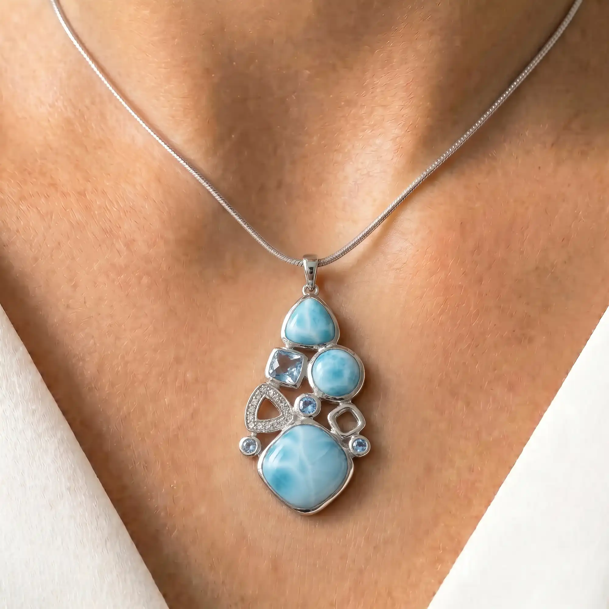 Larimar Alexandria  Pendant