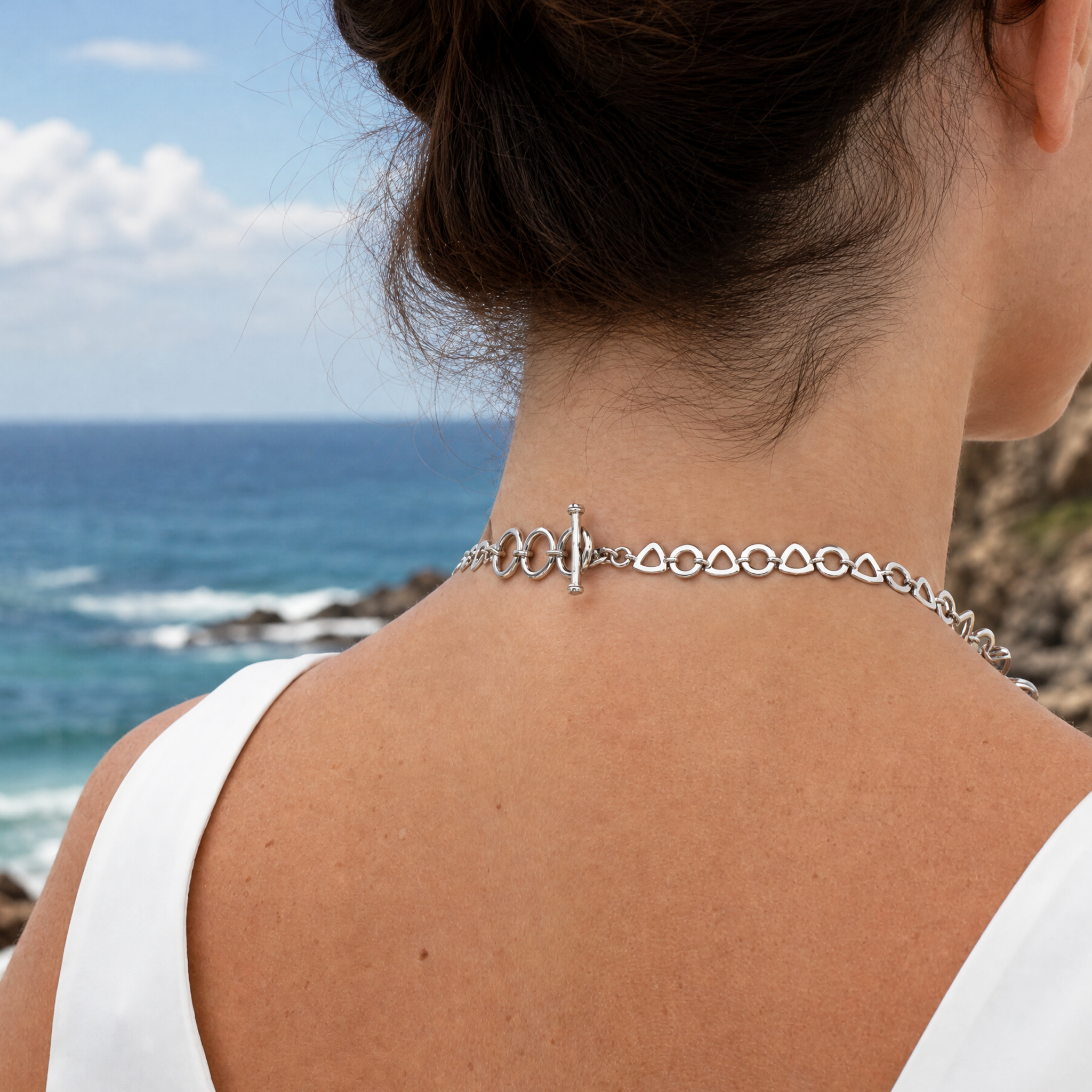 Larimar Alexandria Statement Necklace