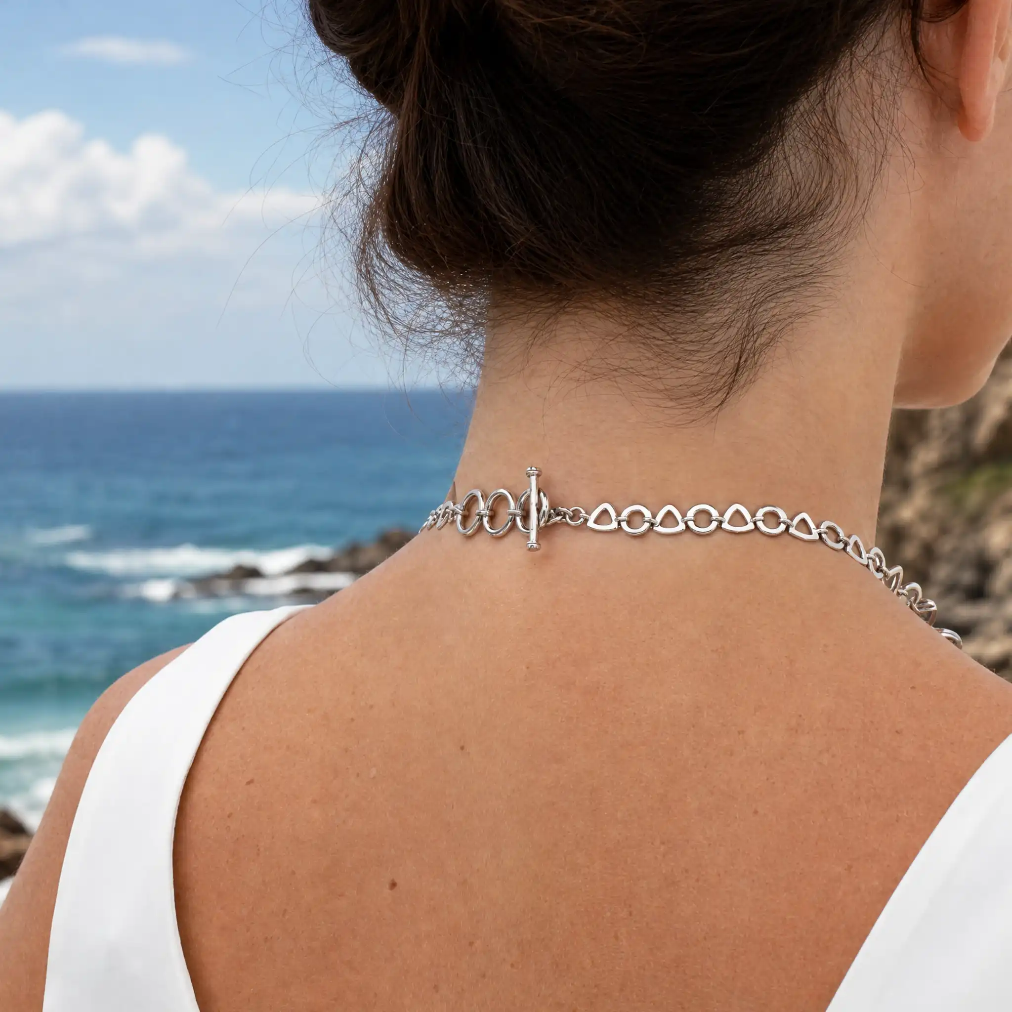 Alexandria Statement Necklace Back