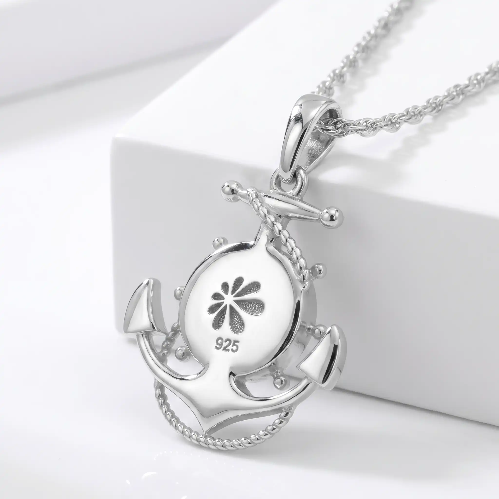 Larimar Anchor Necklace