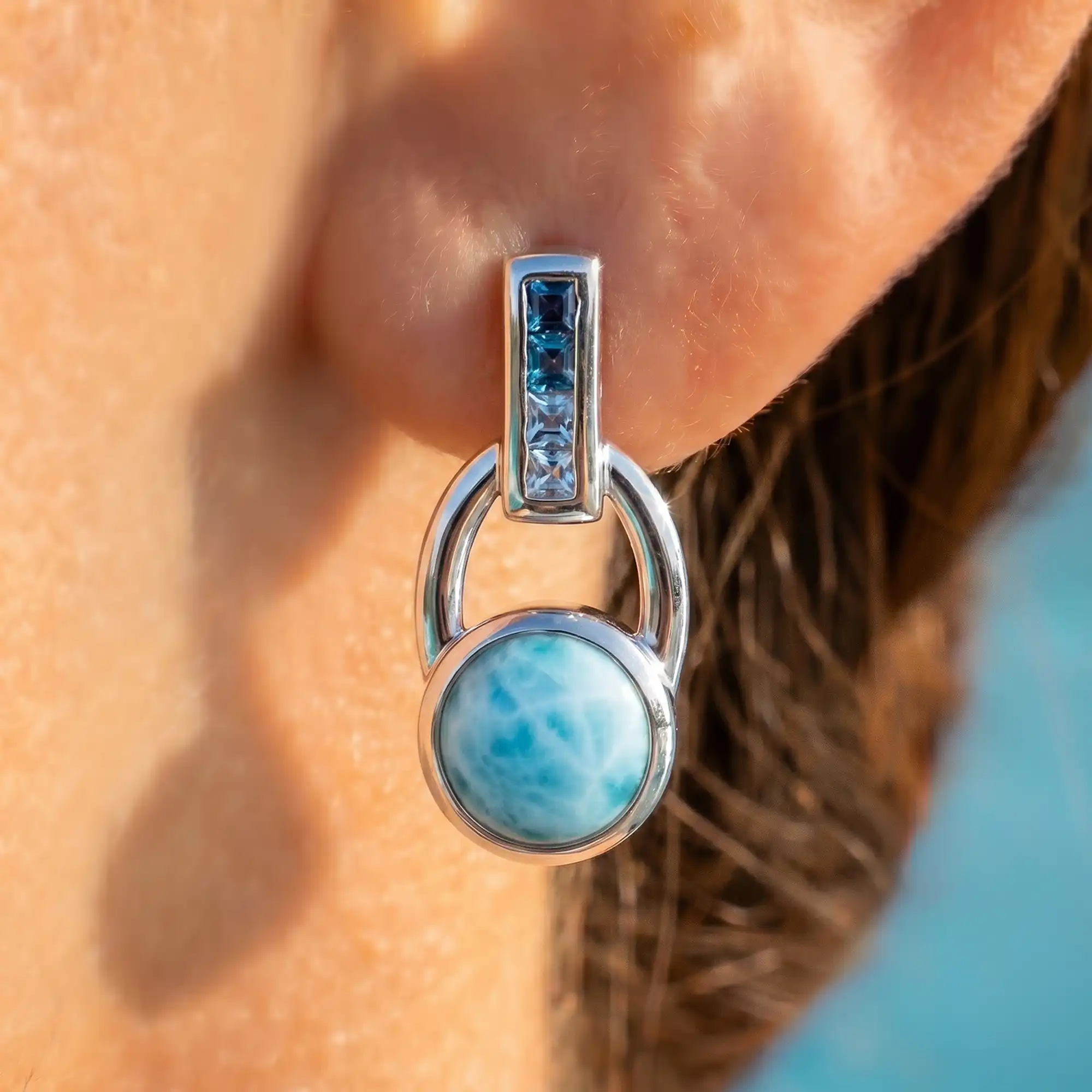 Aqua Earrings