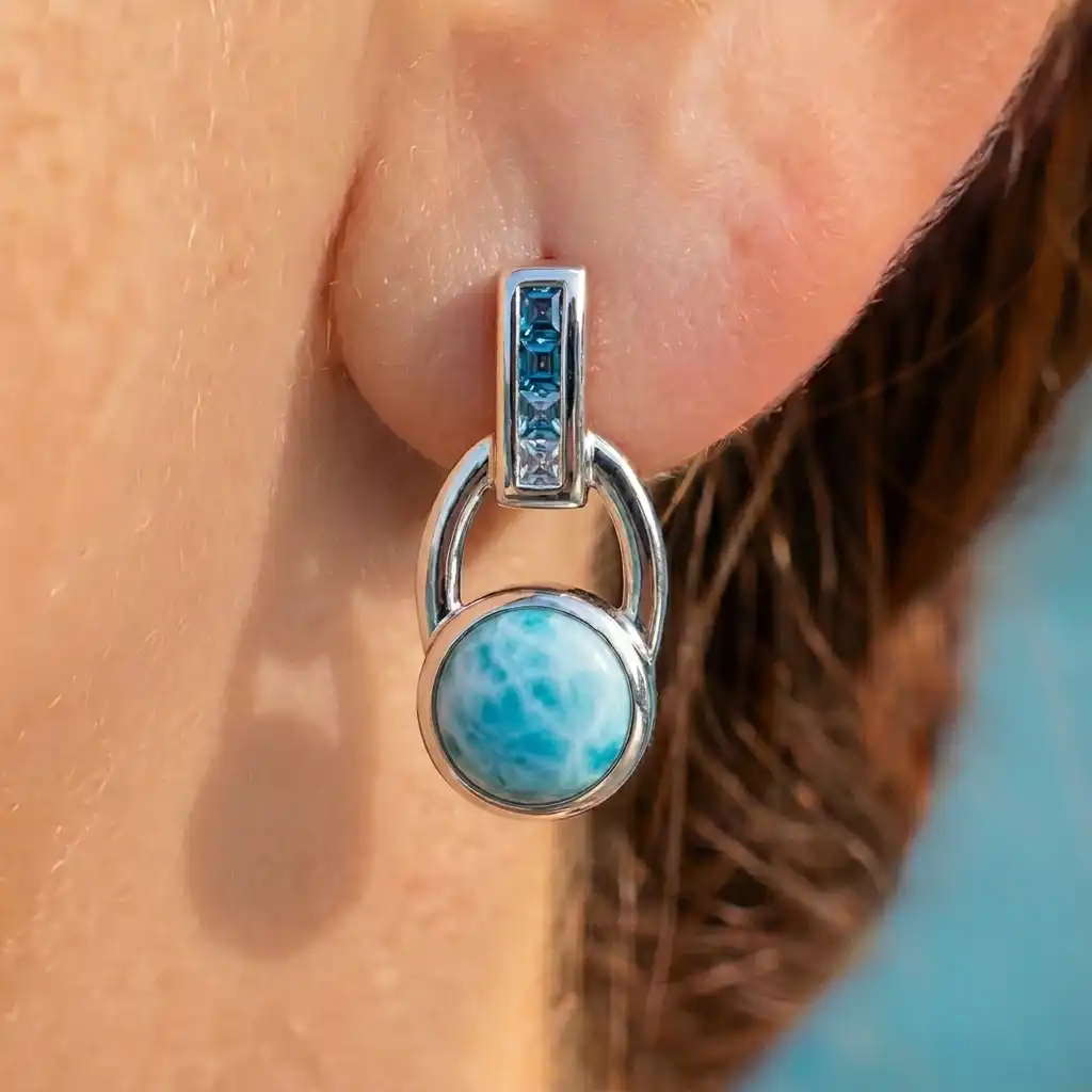 Aqua Earrings