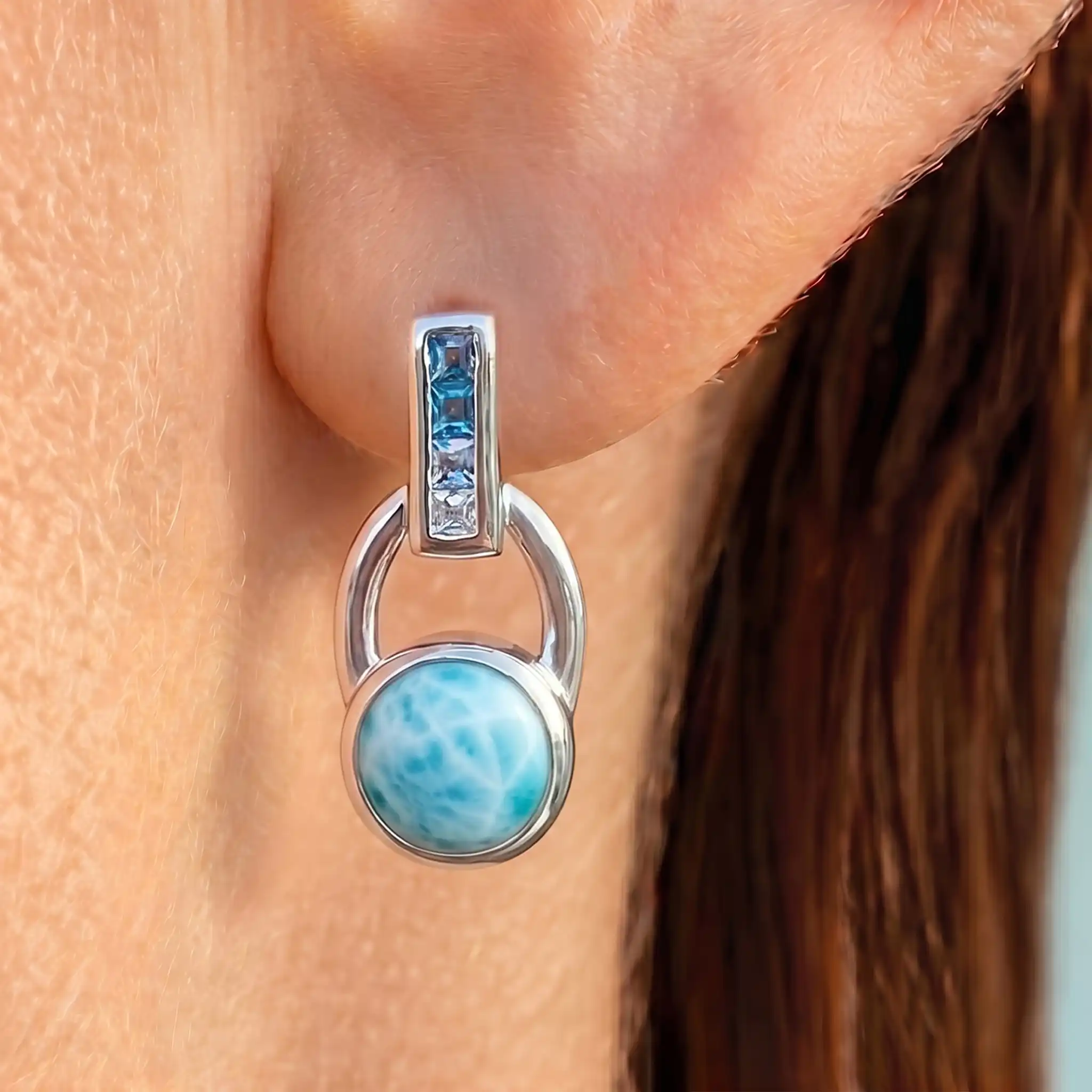 Aqua Earrings