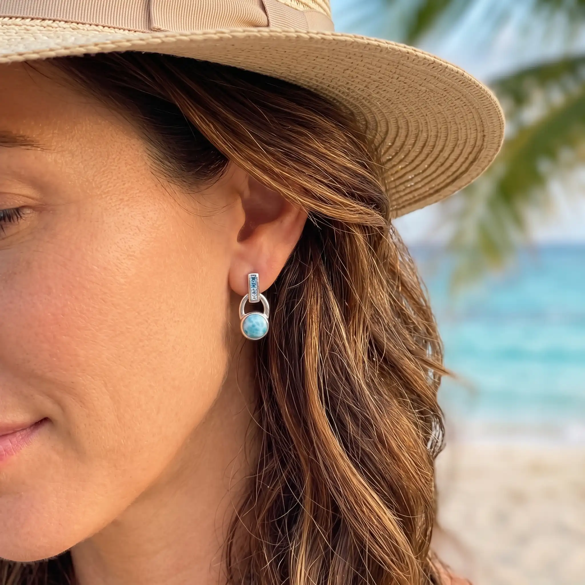 Aqua Earrings