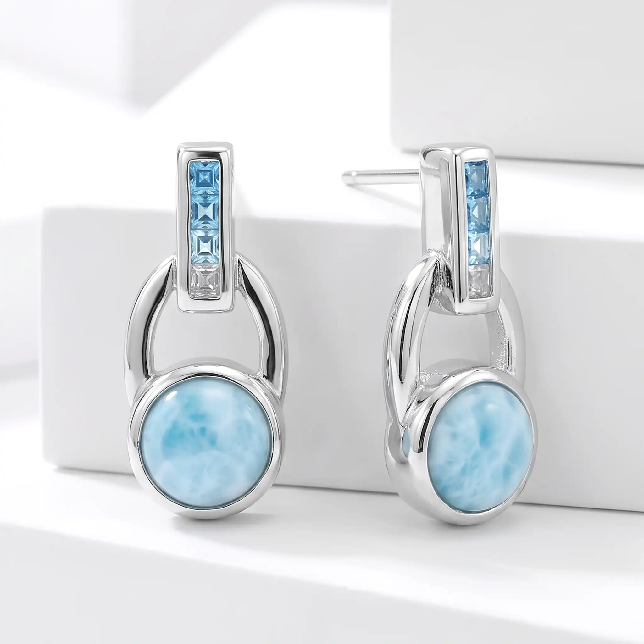 Aqua Earrings