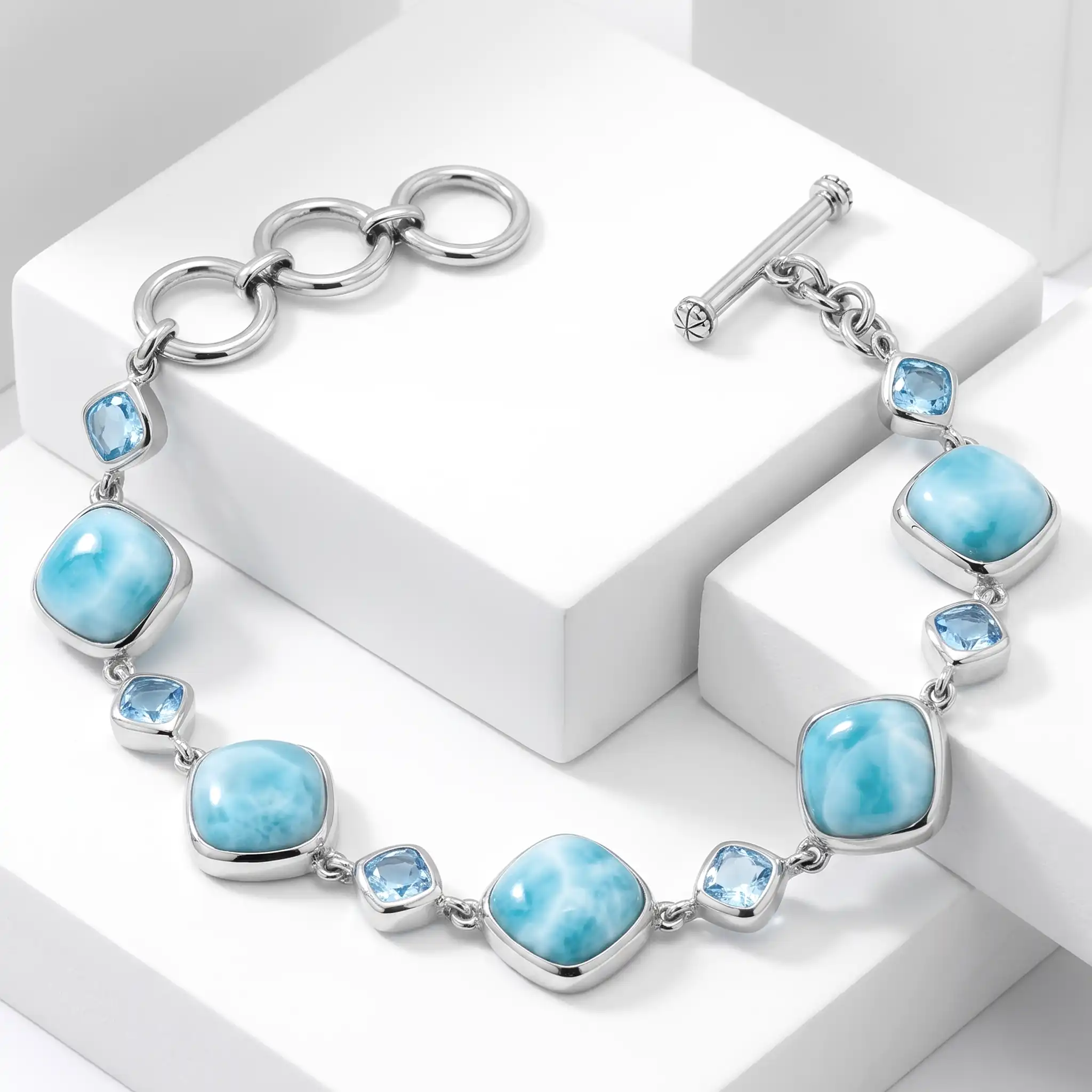 Larimar Blue stone bracelet