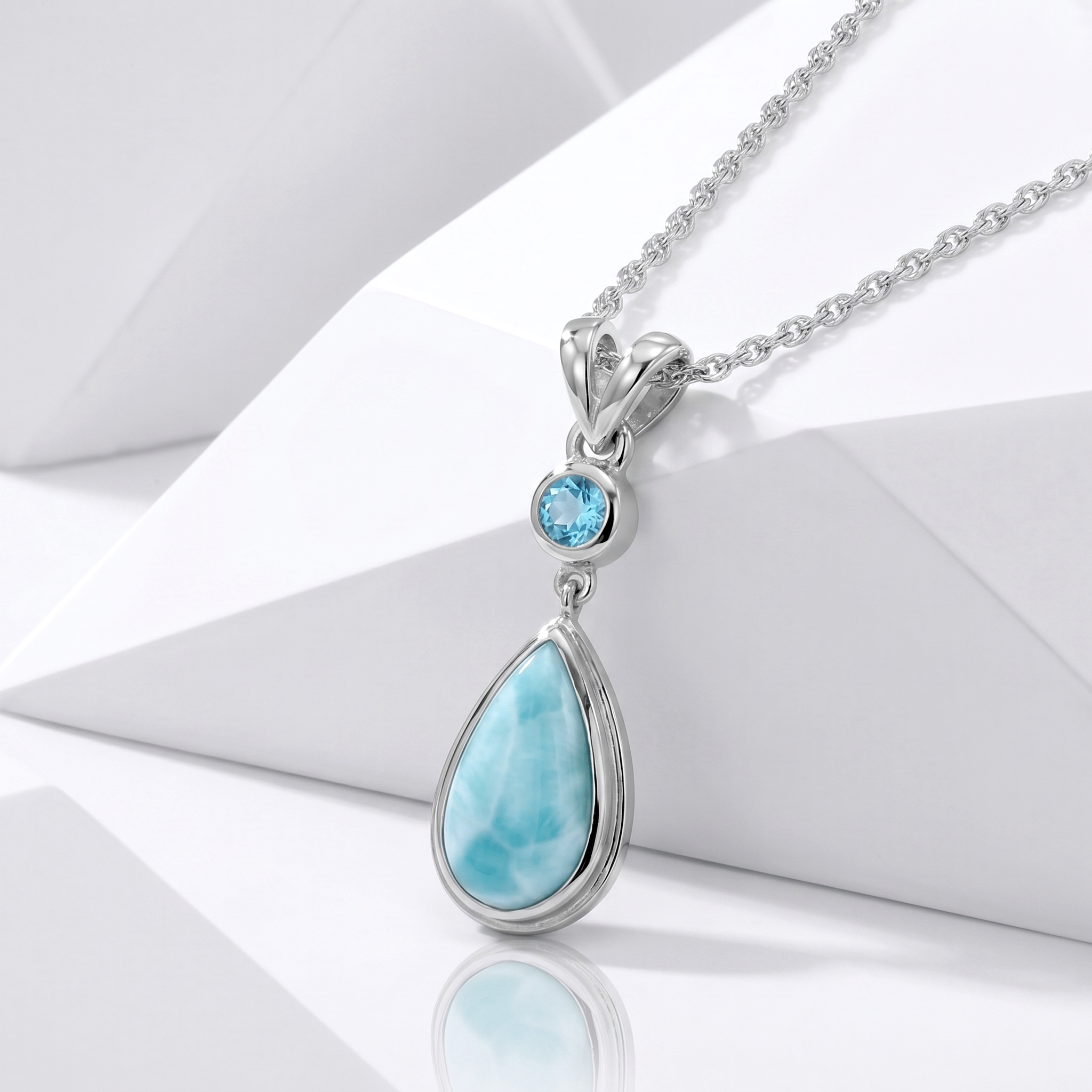 Blue Topaz Necklace 