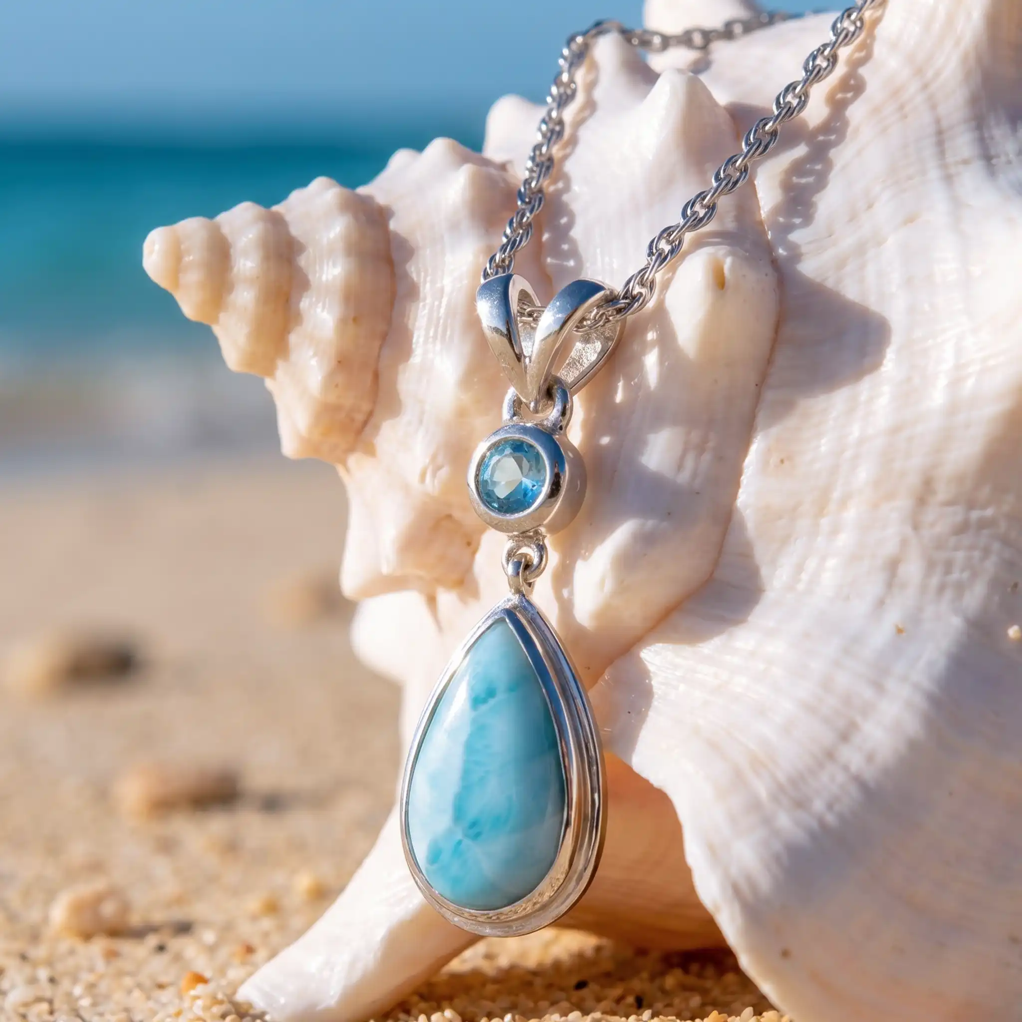 Blue Topaz Necklace