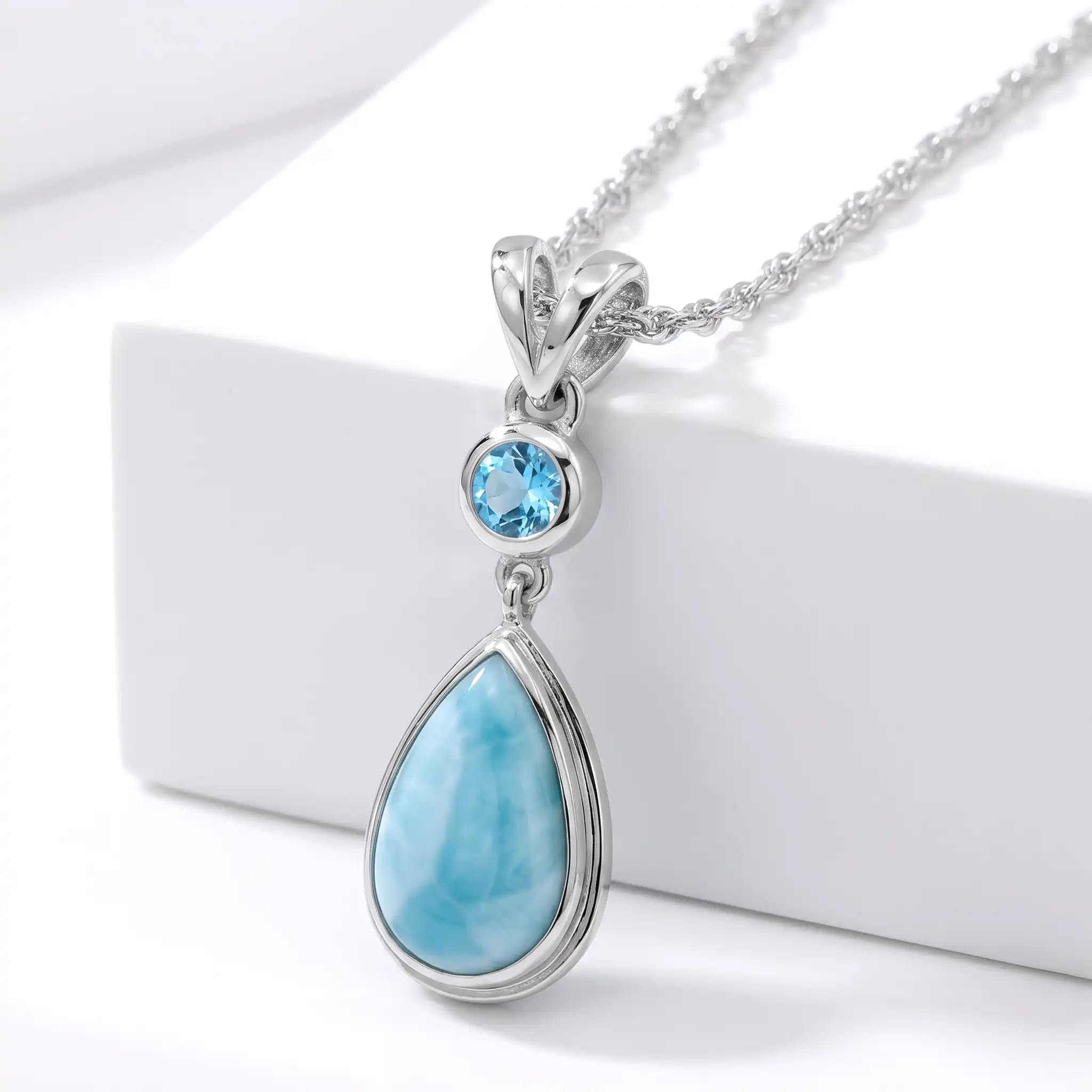 Blue Topaz Necklace 