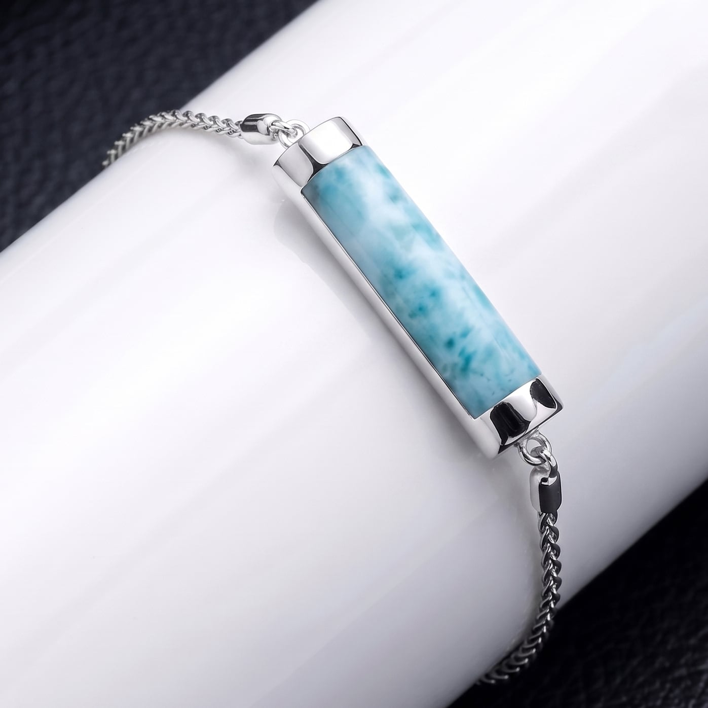 Larimar Castaway Bolo Bracelet