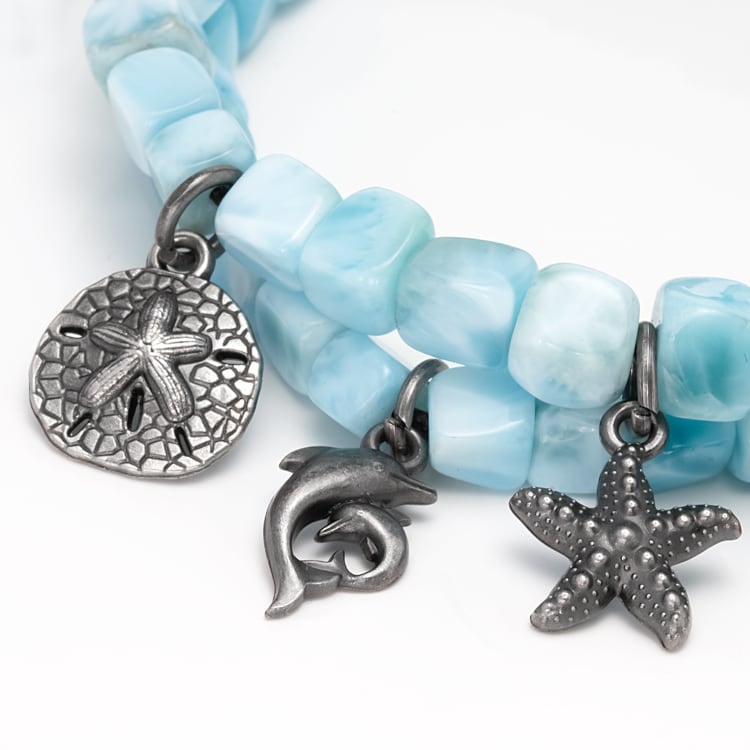 Larimar Charm Bracelets by Marahlago