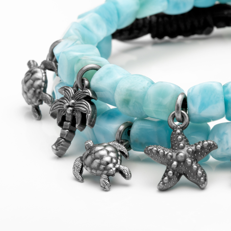 Larimar Charm Bracelets