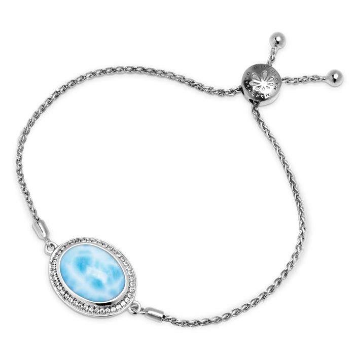 marahlago larimar Clarity Oval Larimar Bracelet jewelry