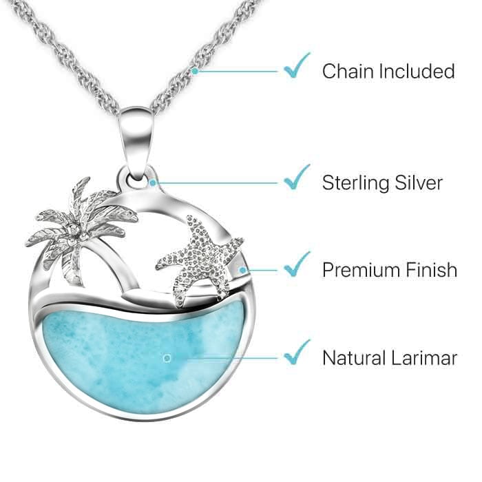 Beachy Necklace with larimar by Marahlago 
