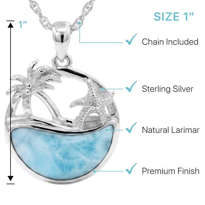 Beachy Necklace with larimar by Marahlago 