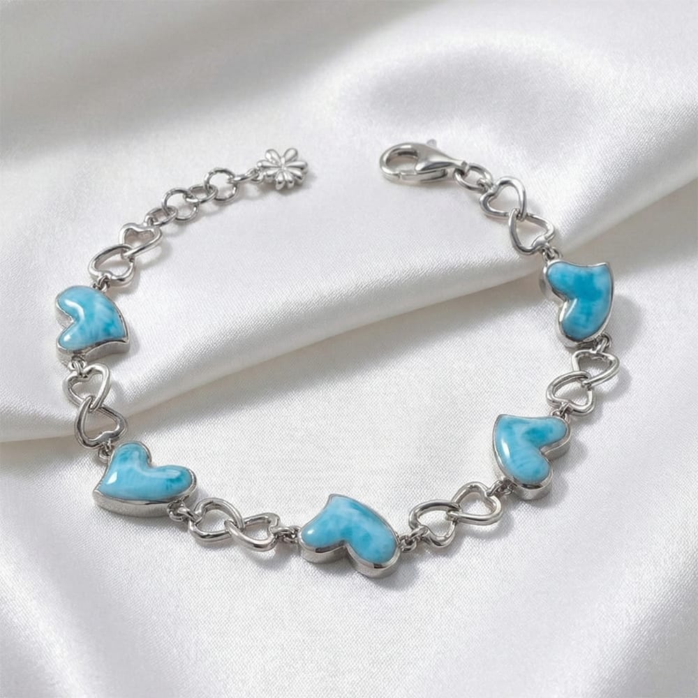 Heart Bracelet Marahlago Larimar Jewelry