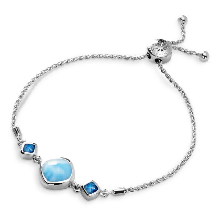 adjustable Larimar bracelet