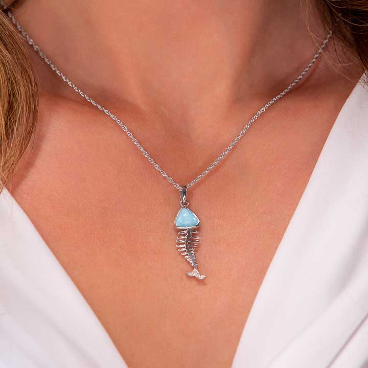 Fish Pendant in sterling silver