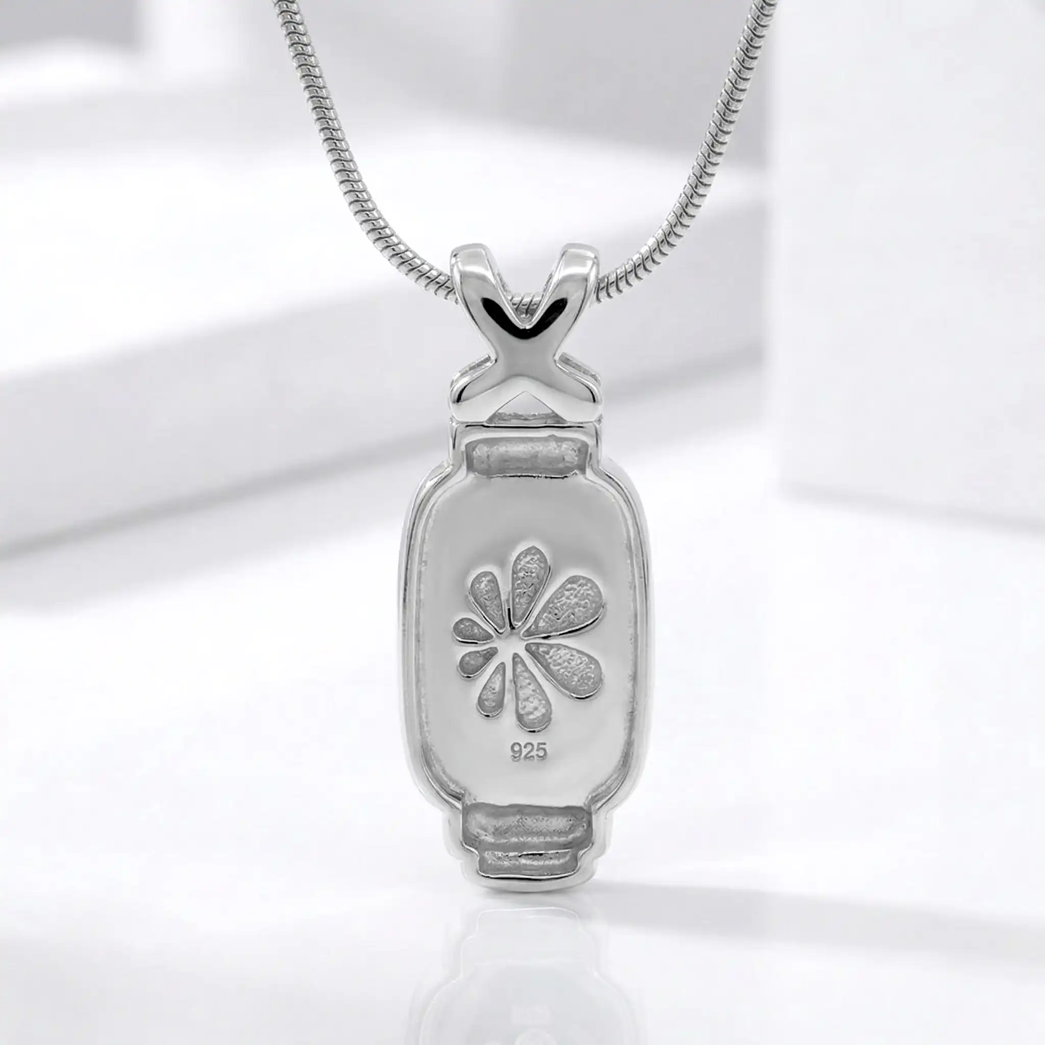 Larimar Brie Rectangle Necklace