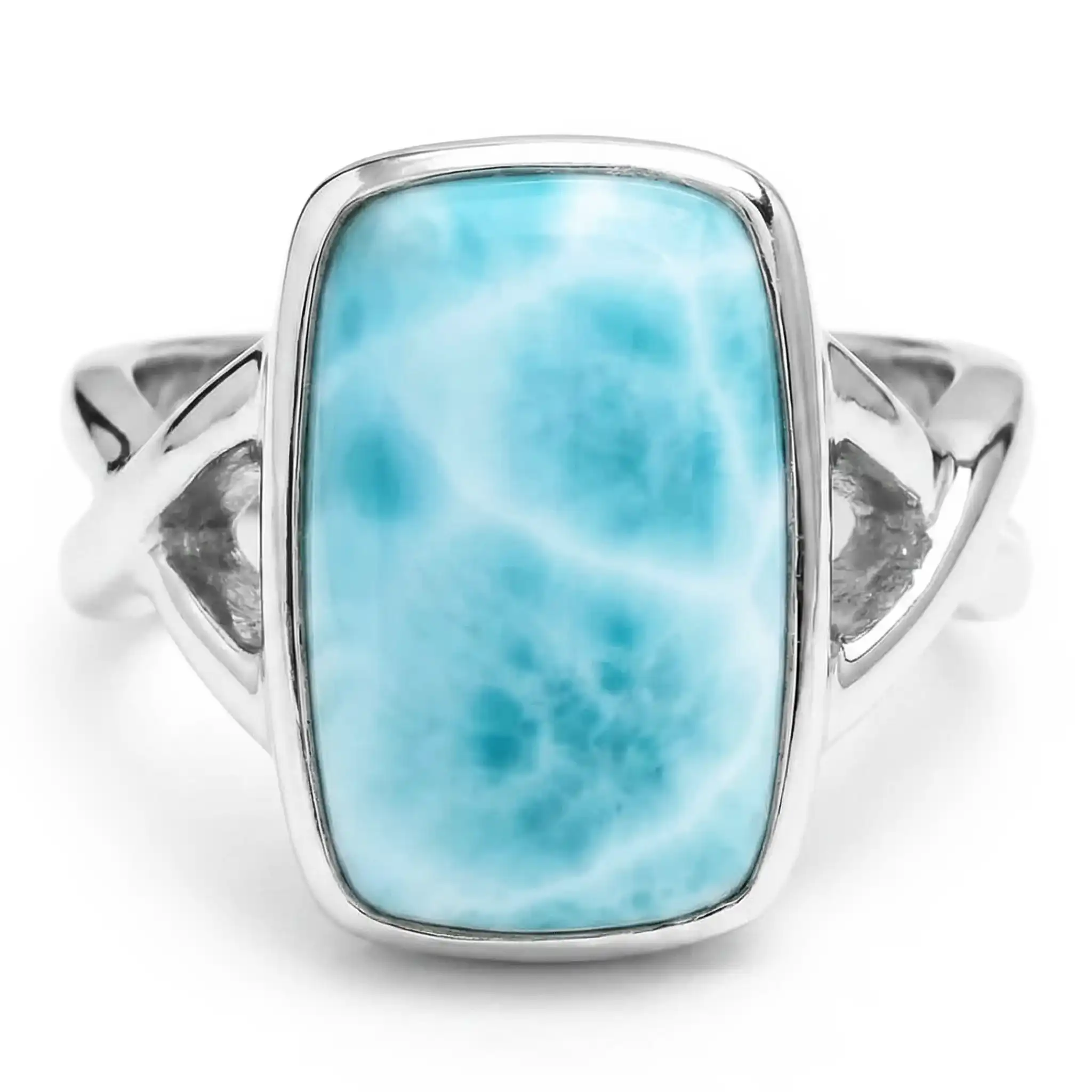 Larimar Brie Rectangle Ring