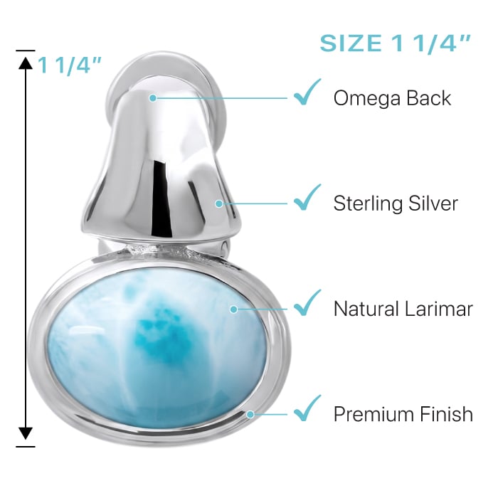Larimar Earrings Caressa