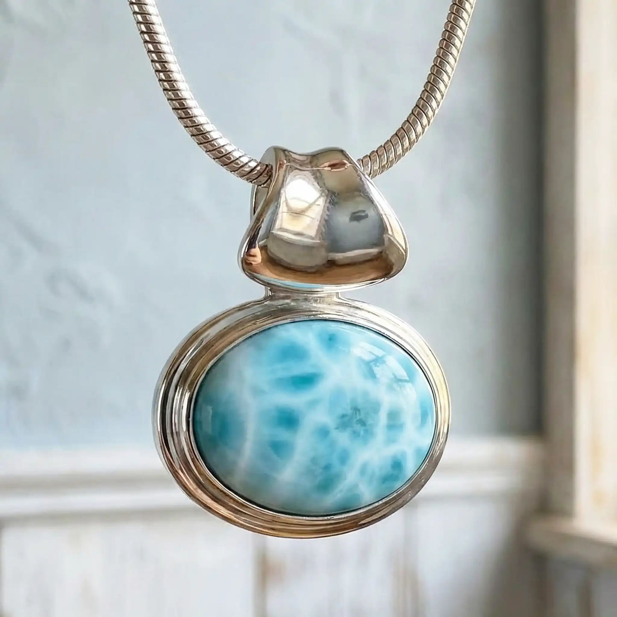 marahlago larimar Caressa Larimar Necklace jewelry