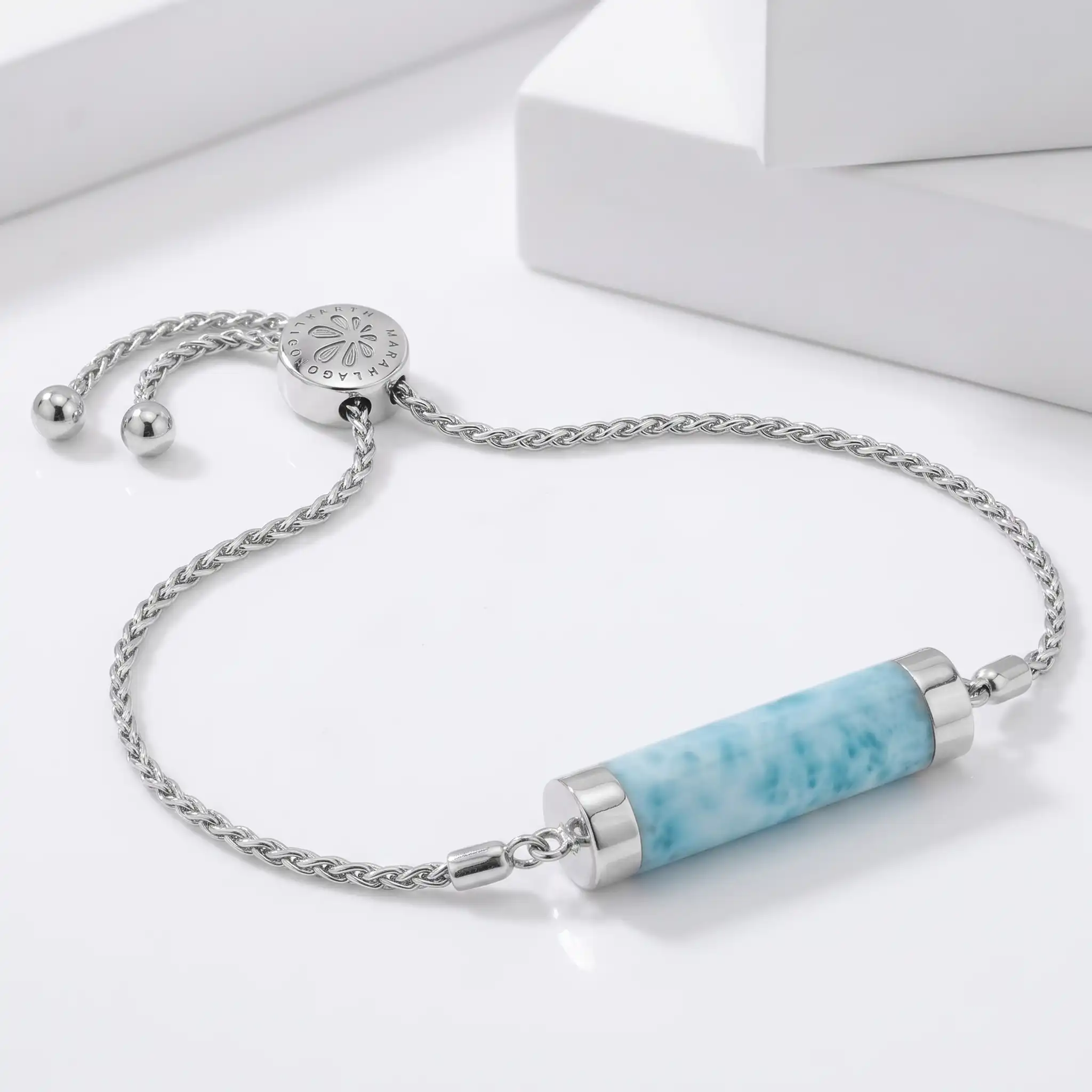 Larimar Castaway Bolo Bracelet