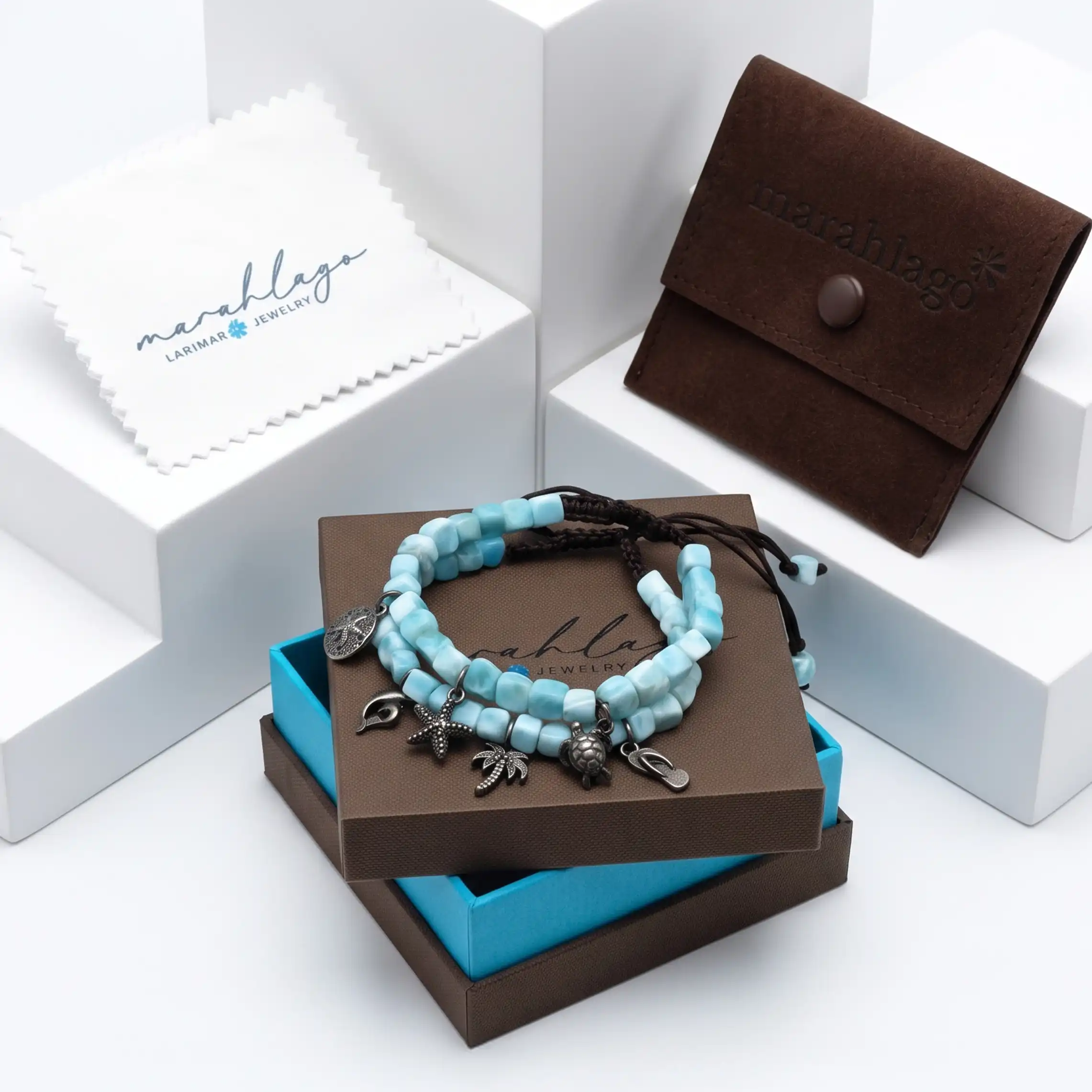 Larimar Charm Bracelets