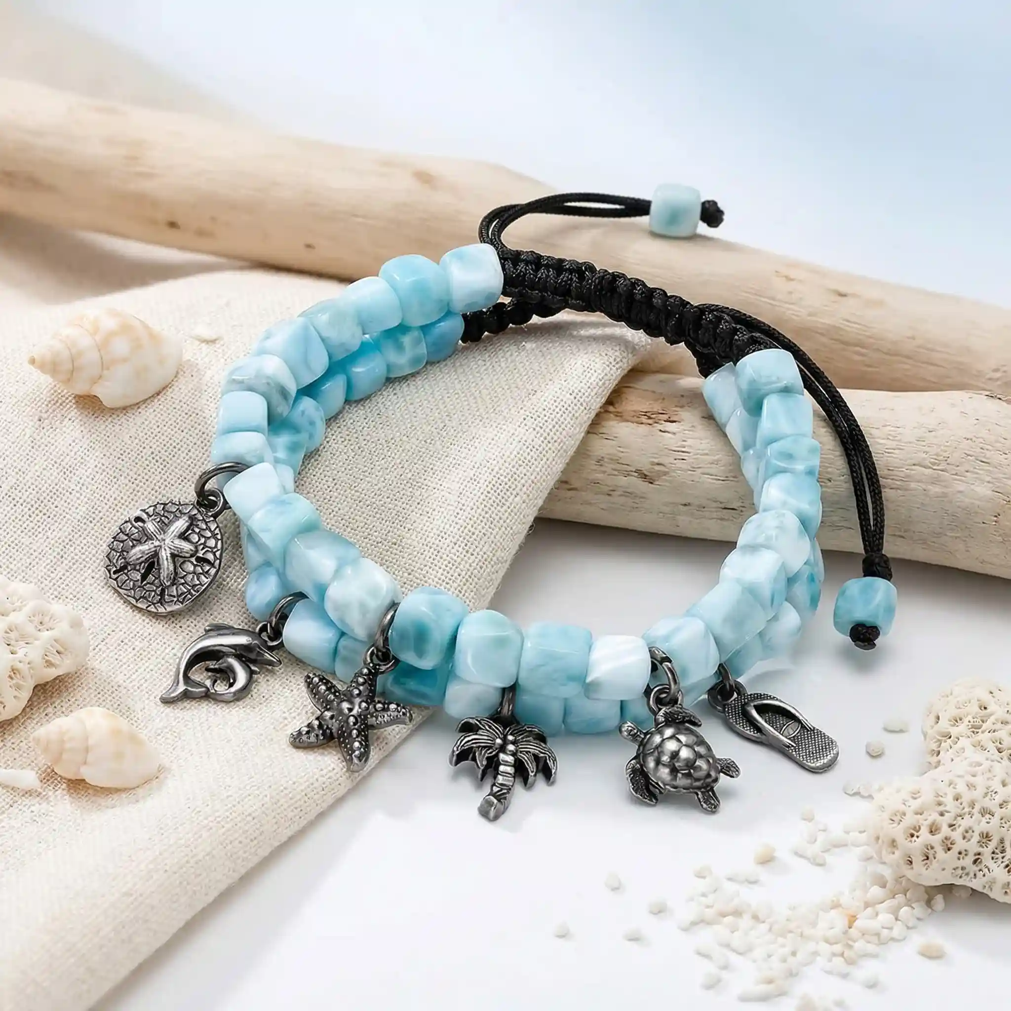 Larimar Charm Bracelets