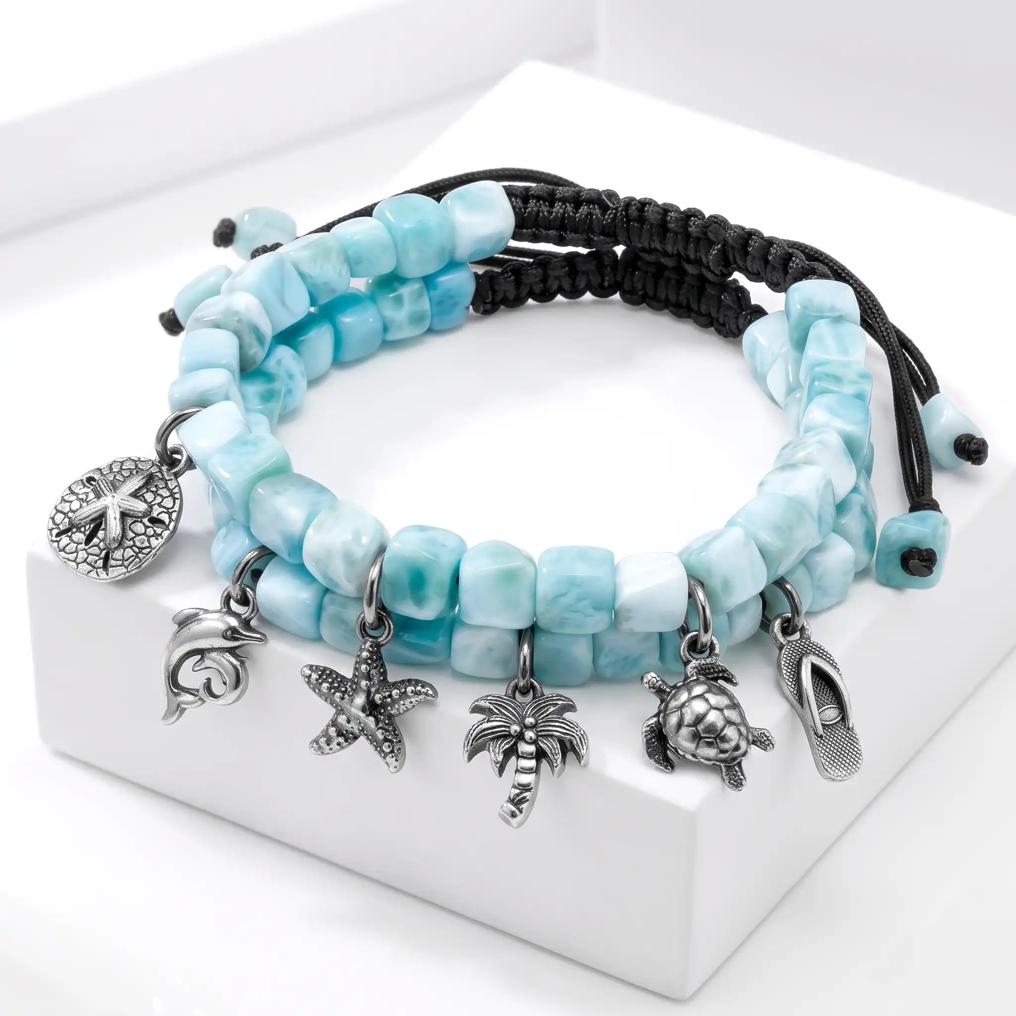 Larimar Charm Bracelets