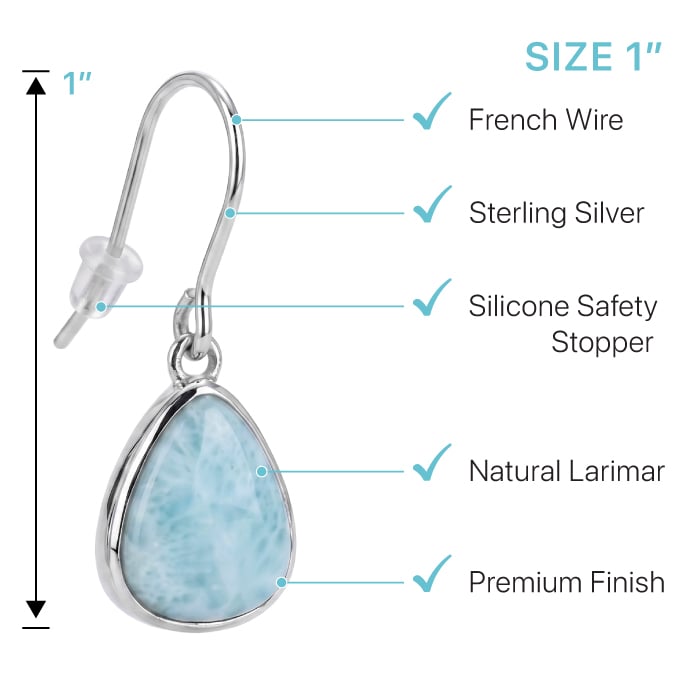 Larimar Cheyenne Earrings