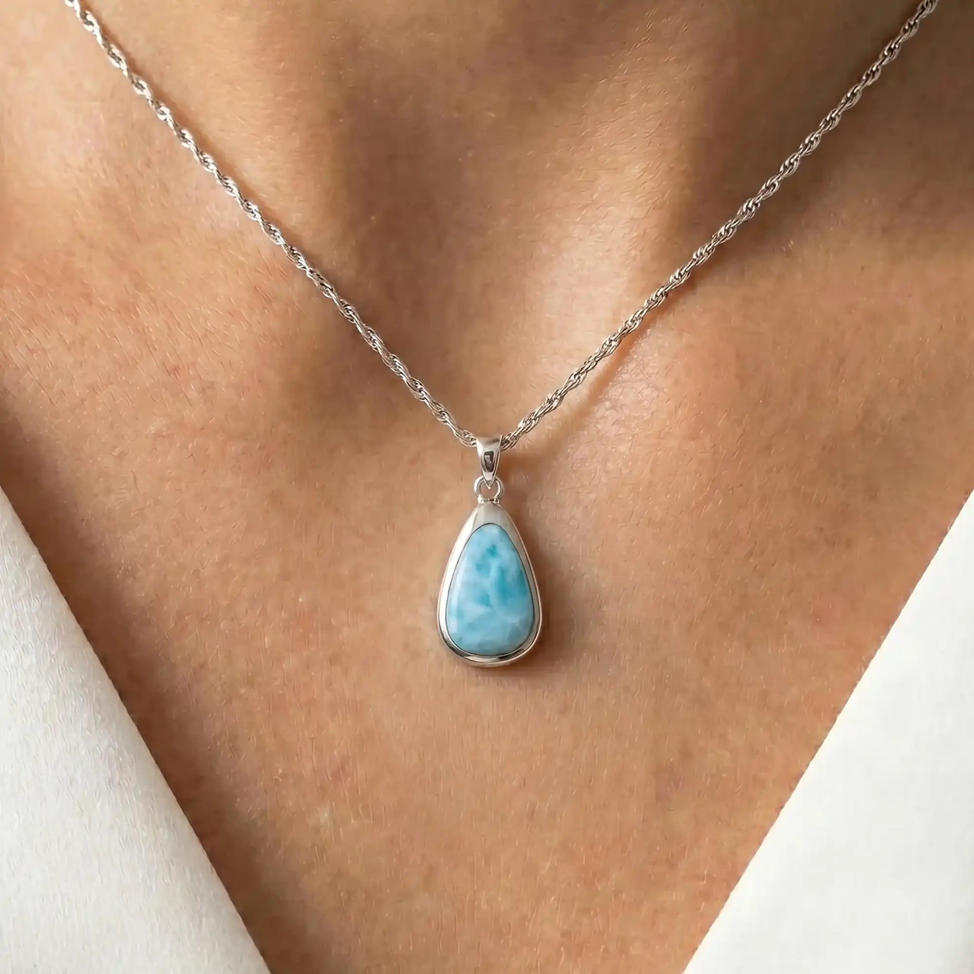 Larimar Cheyenne necklace