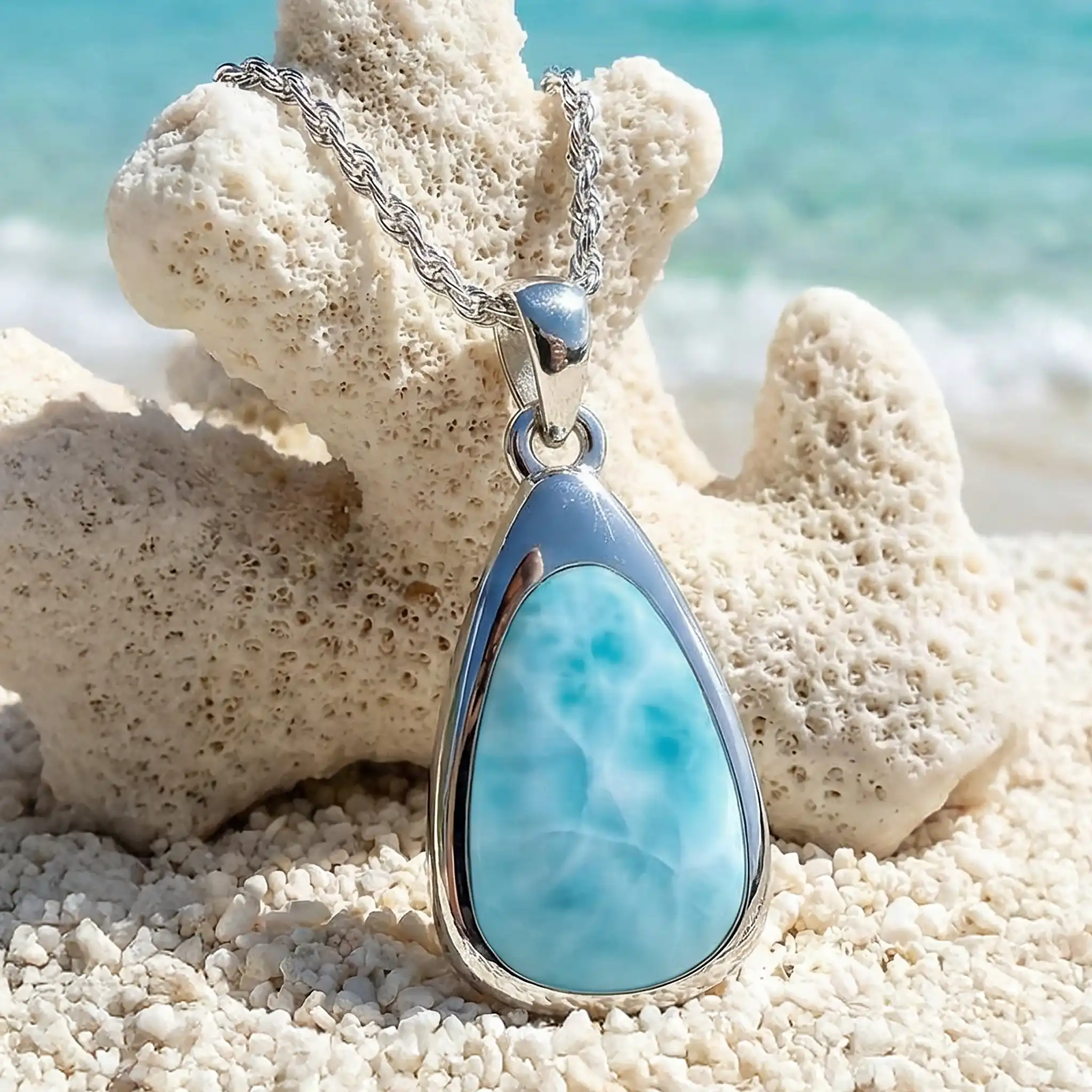 Larimar Cheyenne necklace
