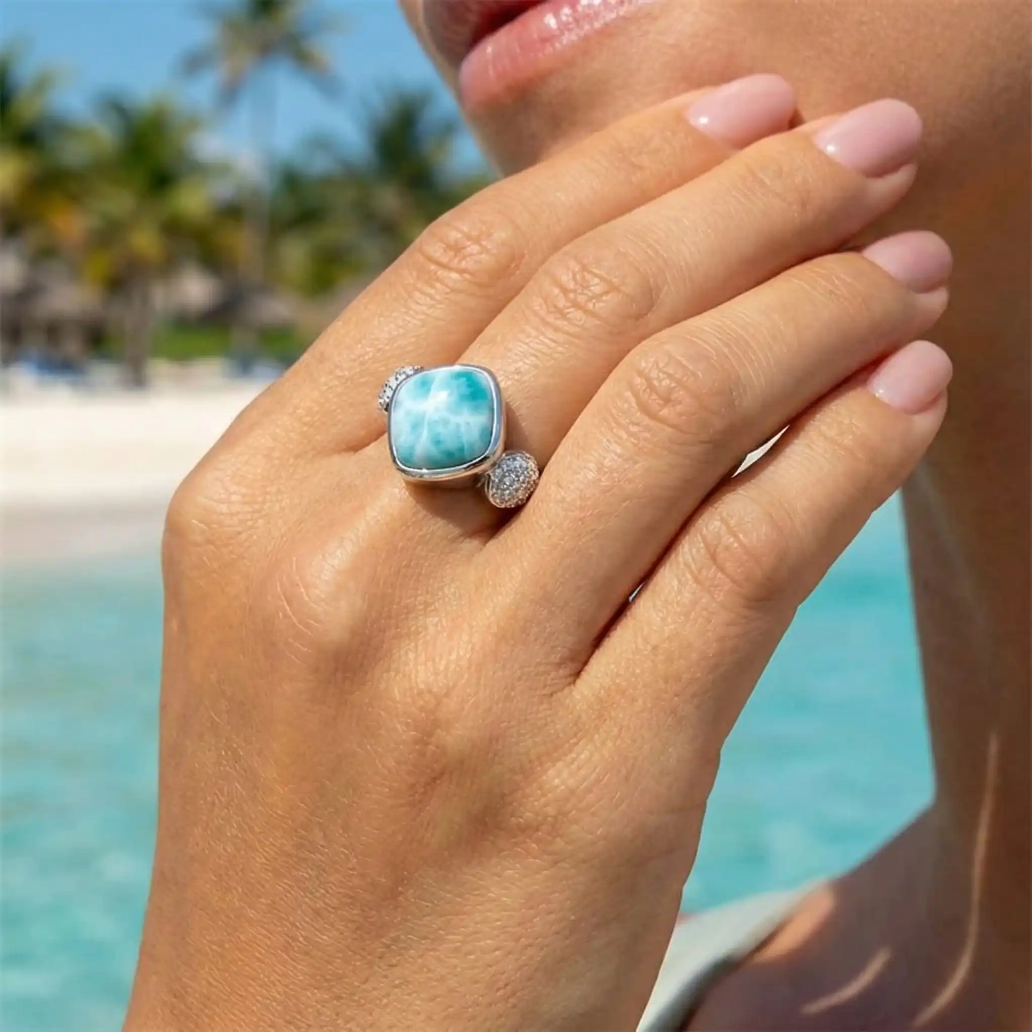 Larimar Chloe Ring by Marahlago