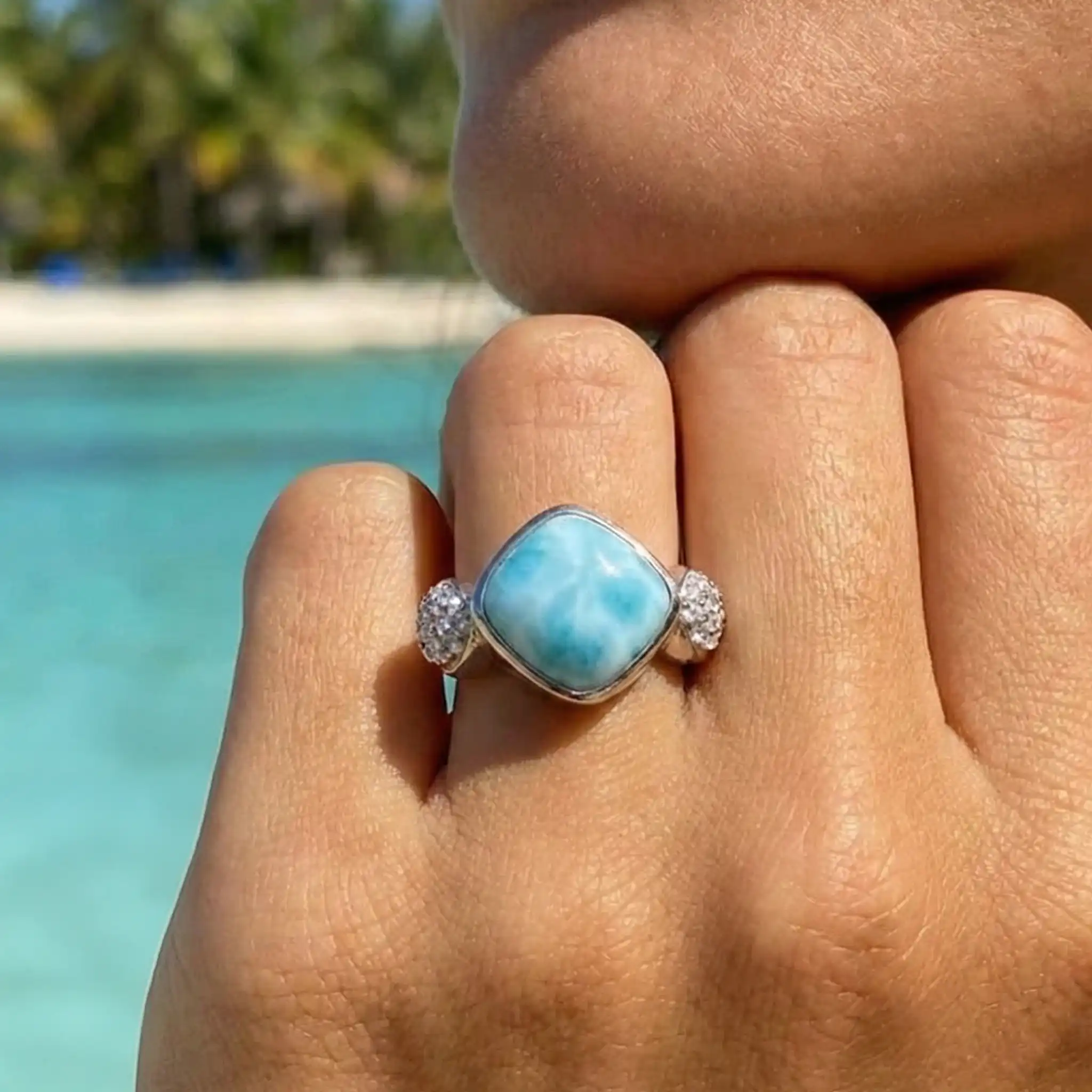 Larimar Chloe Ring by Marahlago