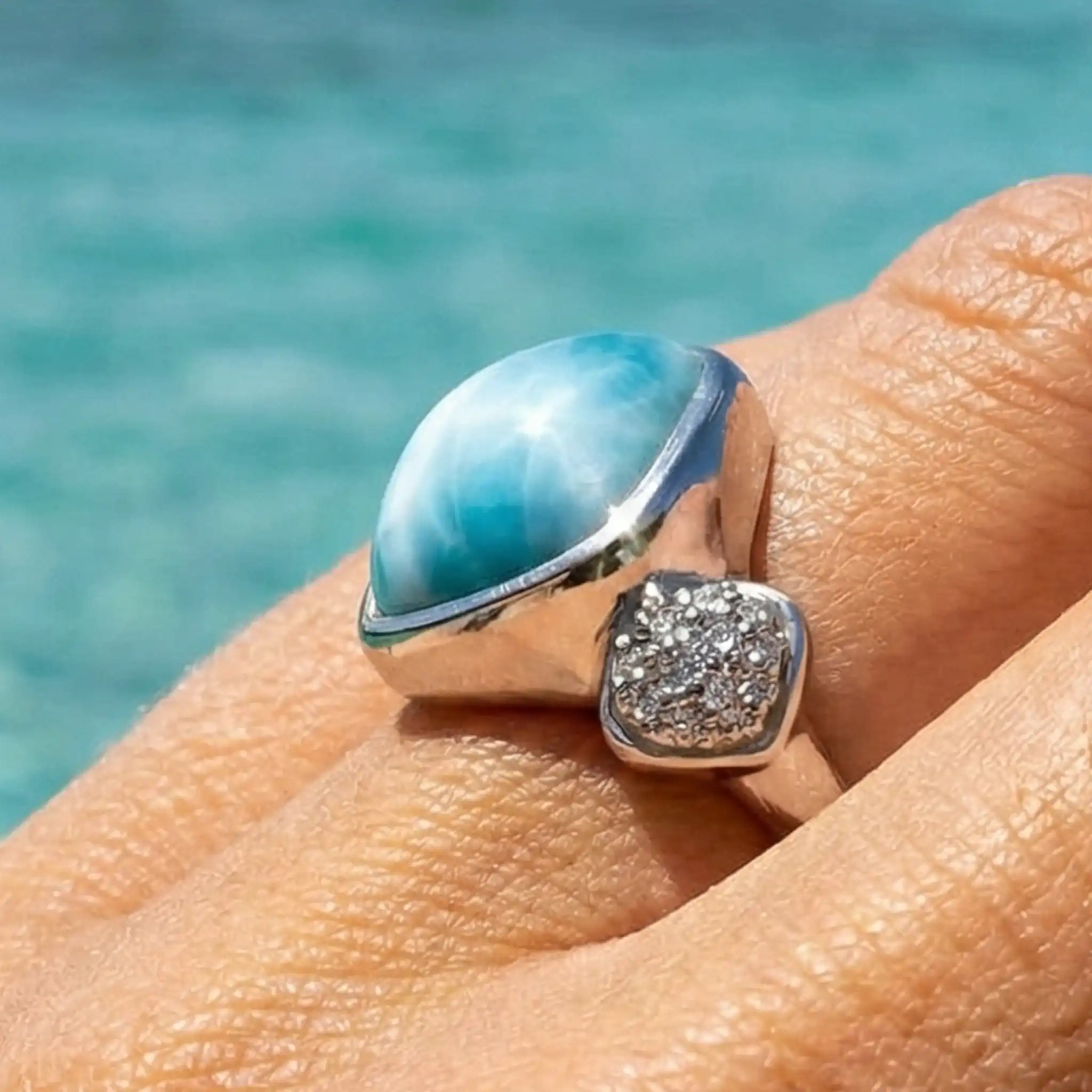 Larimar Chloe Ring by Marahlago