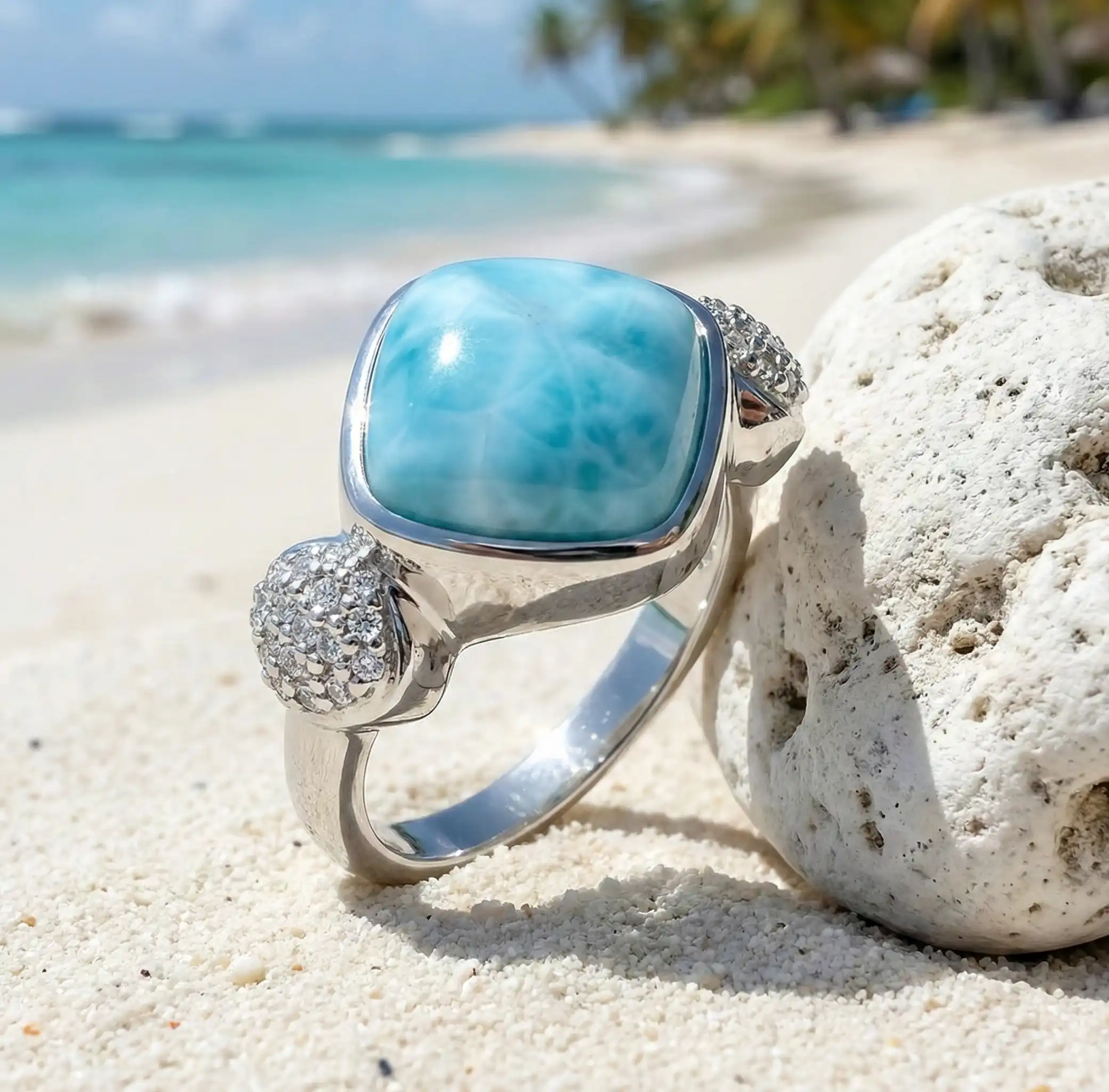 Larimar Chloe Ring by Marahlago