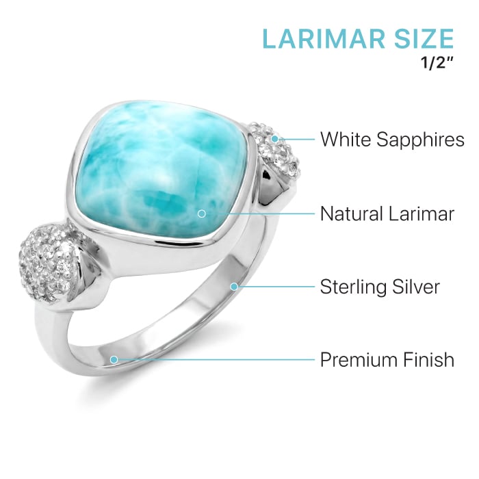 Larimar Chloe Ring by Marahlago