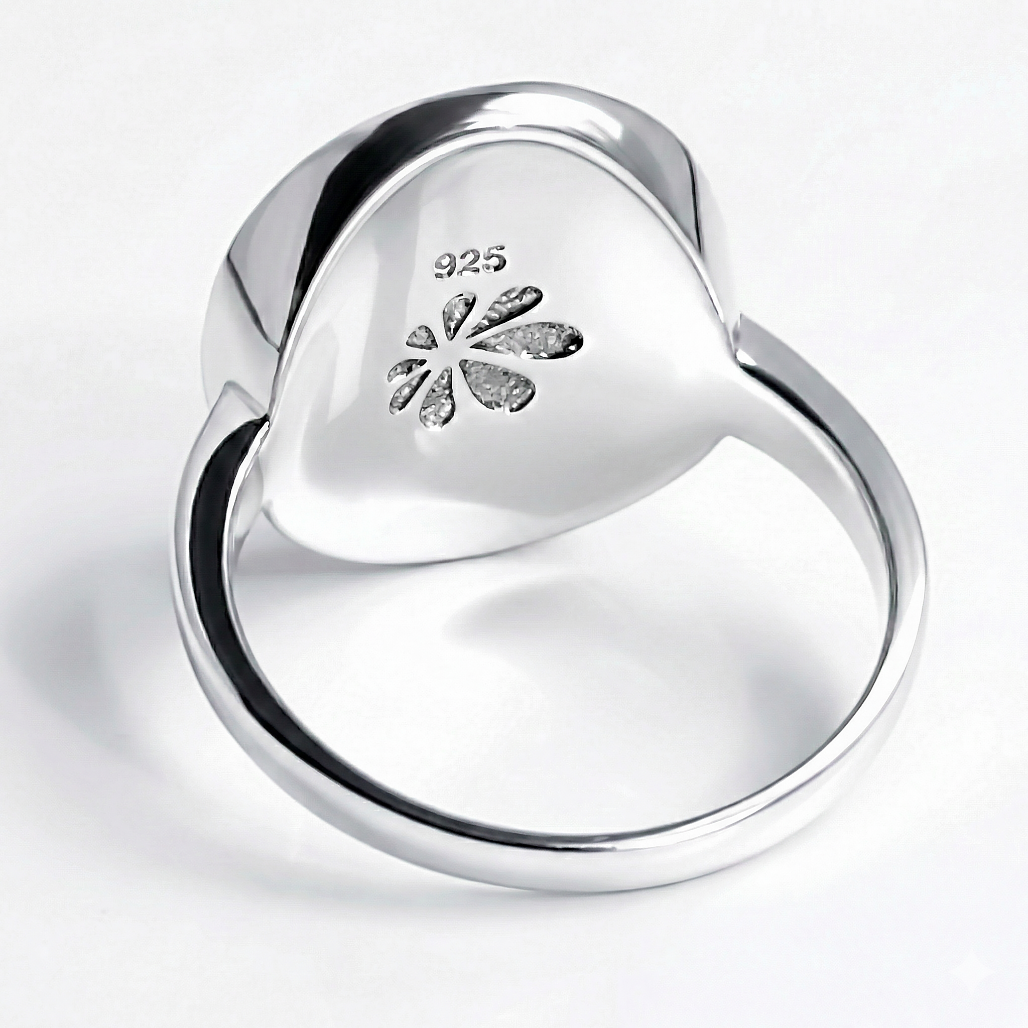 Larimar Clarity Oval Ring Sterling Silver Marahlago