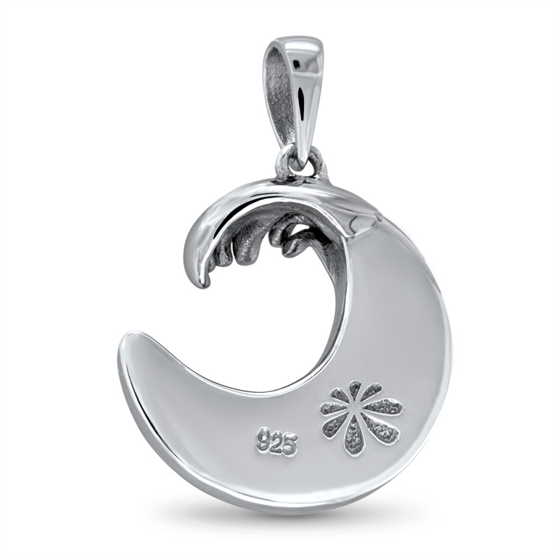 marahlago larimar Crescent Wave Pendant jewelry