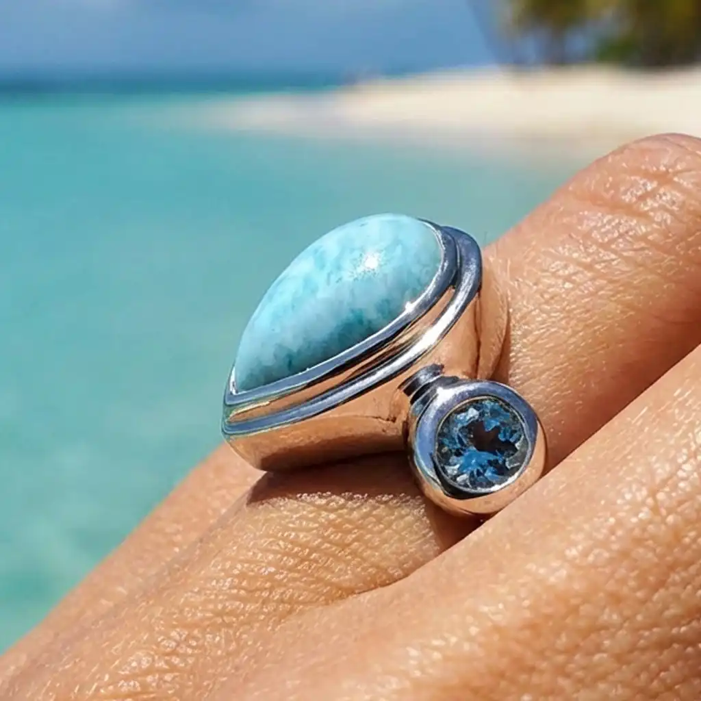 Blue Topaz ring 