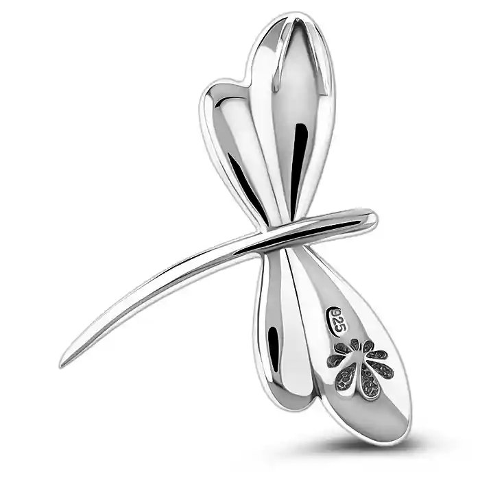 Dragonfly Necklace in sterling silver