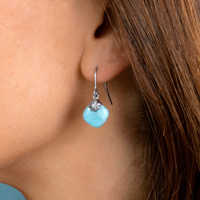 marahlago larimar Abril Larimar Earrings jewelry
