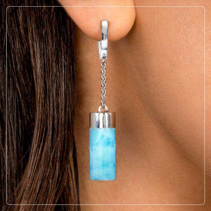 marahlago larimar Castaway Larimar Earrings jewelry