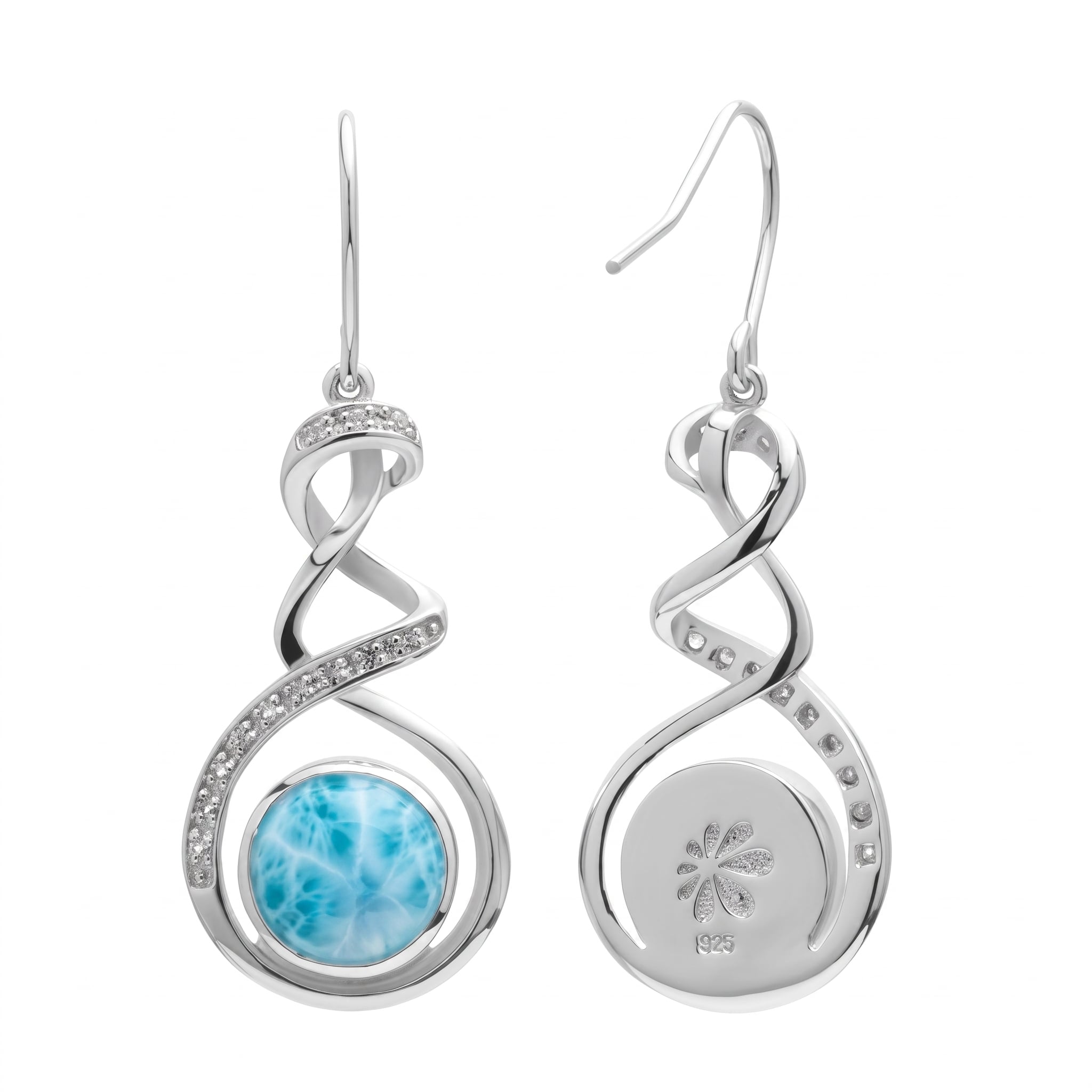 Larimar Statement Earrings