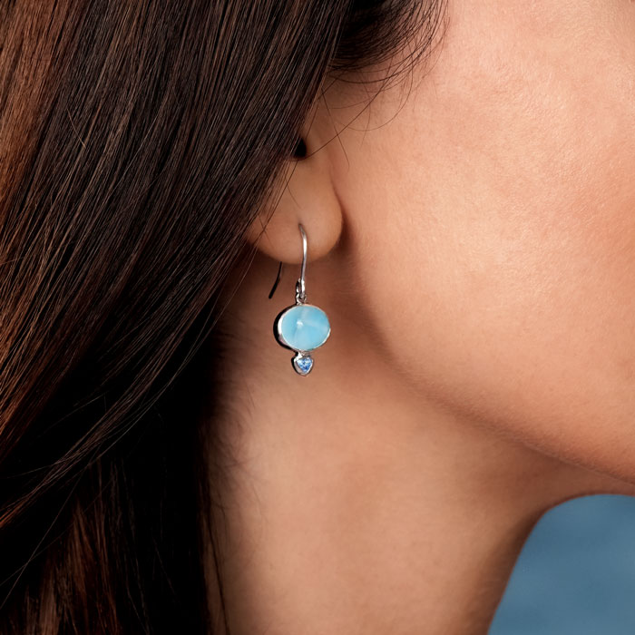 marahlago larimar Naples Larimar Earrings jewelry