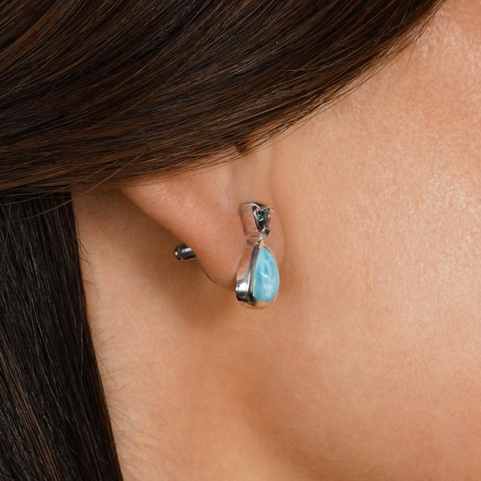 Mystic Topaz Earrings with larimar