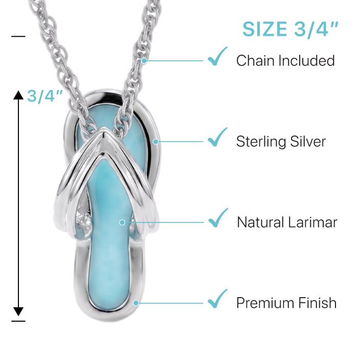 Flip Flop Necklace on model