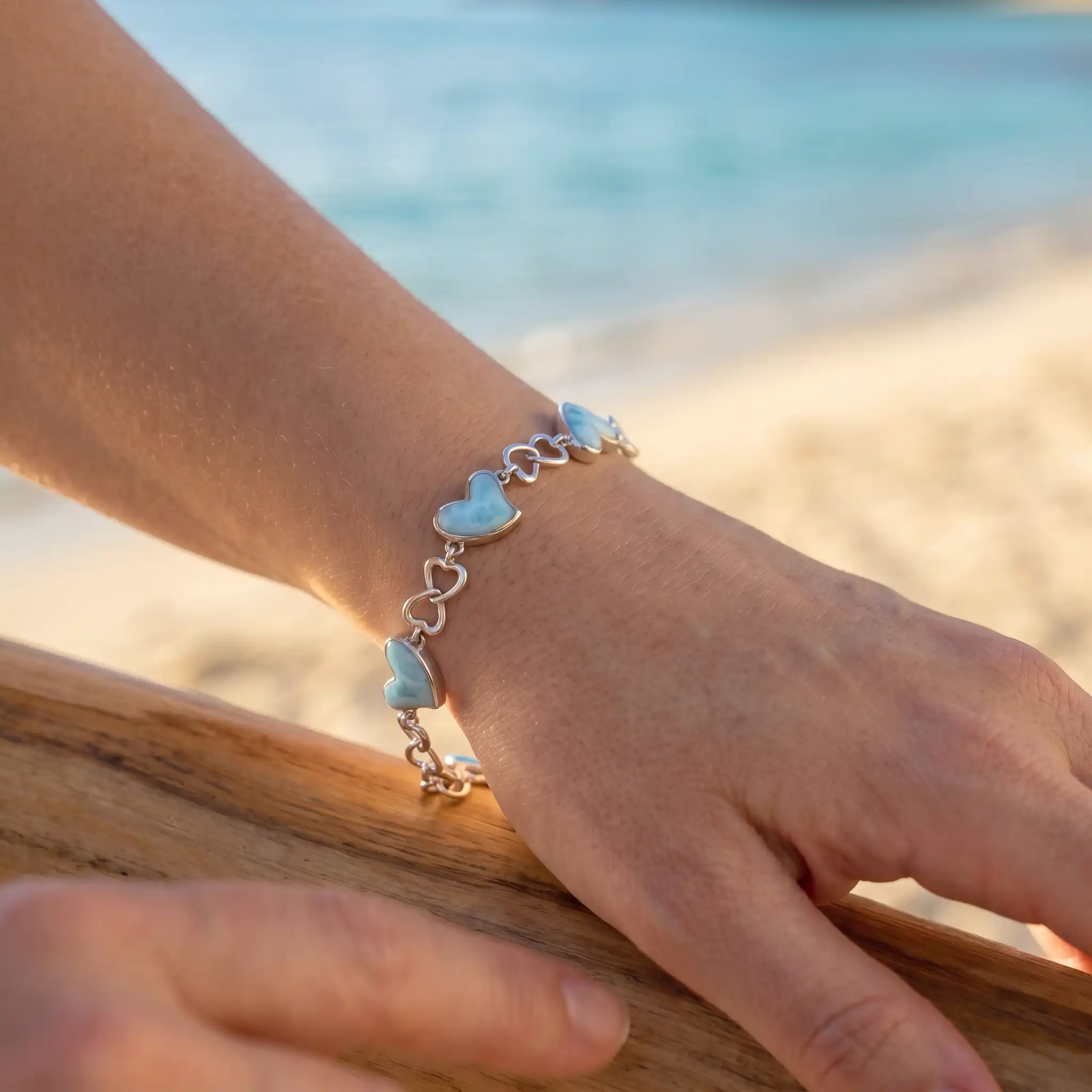 Heart Bracelet Marahlago Larimar Jewelry